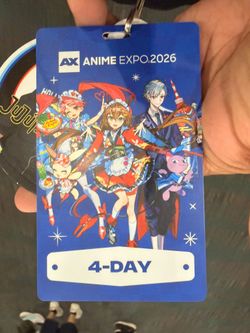 Anime expo 4day badge for Sunday