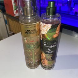 Bath & Body works sprays 