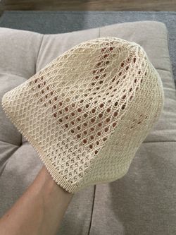 Cream Crochet Hat