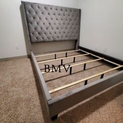 New Queen-Sized Bed Frame With Mattress Set For $675 - QUEEN MATRESS SET SOLD FOR $375 - ALSO AVAILABLE IN KING SIZE FOR $725
