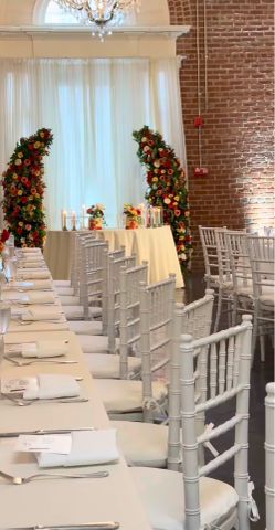 2 seven feet tall faux floral arches