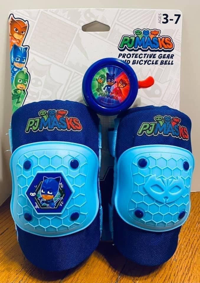 Kids PJ Masks Protective Gear & Bicycle Bell Sets