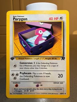 Porygon 1st Edition Team Rocket NM 48/82 Pokemon TCG