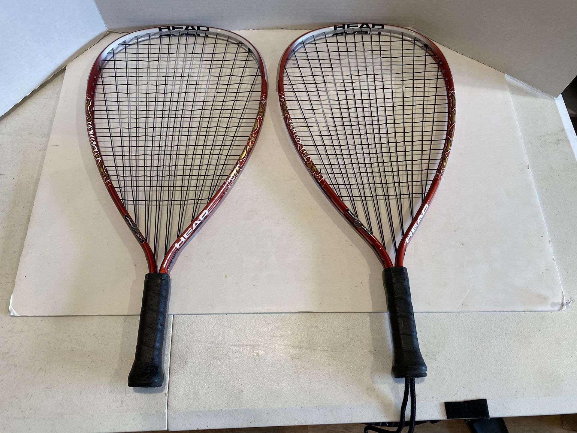 Pair of Head Ti-Demon Racquetball Racquets