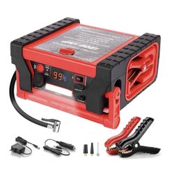 Jump Starter  Air Compressor LED Light Emergency Battery Box Charger Dewalt Rigid Milwaukee Makita Rayobi 