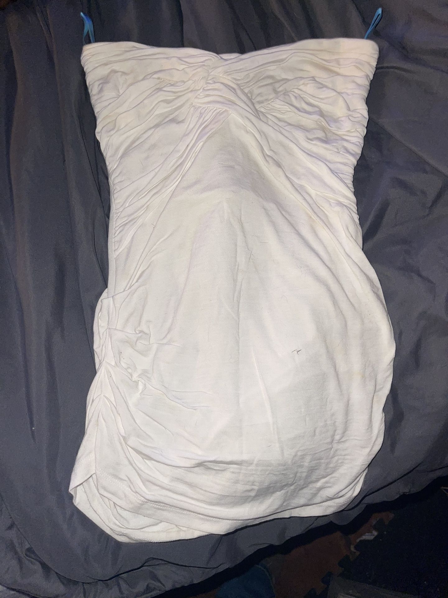 White Strapless Top Small