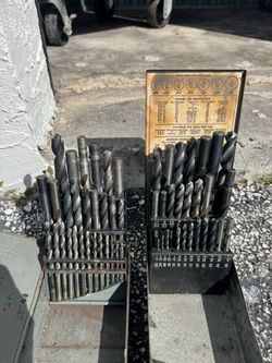 Vintage Drill Index Box Craftsman Automatic With 100 more bits  Old school 