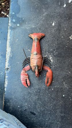 Reclaimed/recycled Metal Lobster Sculpture