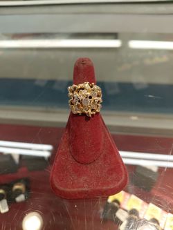 Gold nugget ring