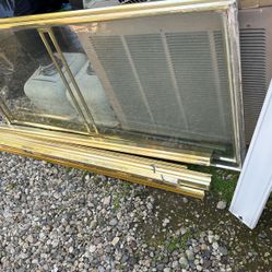 Shower Glass Doors And Patio Set 