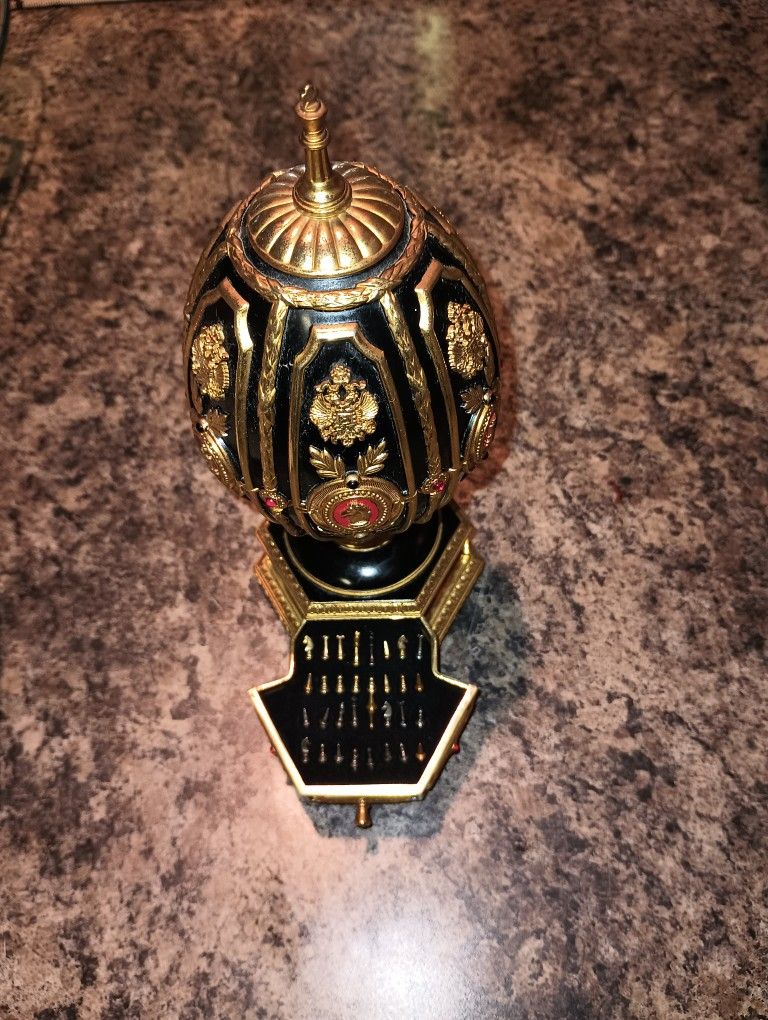 The Imperial Jeweled Egg Chess Set