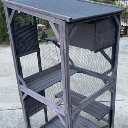 Cat House Outdoor Catio Enclosure On Wheels