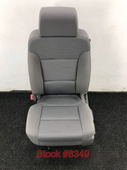 2014 Chevy Silverado Gray Cloth Bucket Front Driver's Seat Stock #8349