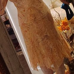 Silky Light Weight Skirt & Top 2 Piece