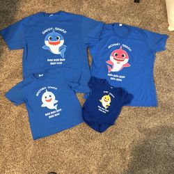 Baby Shark Family Shirt Set