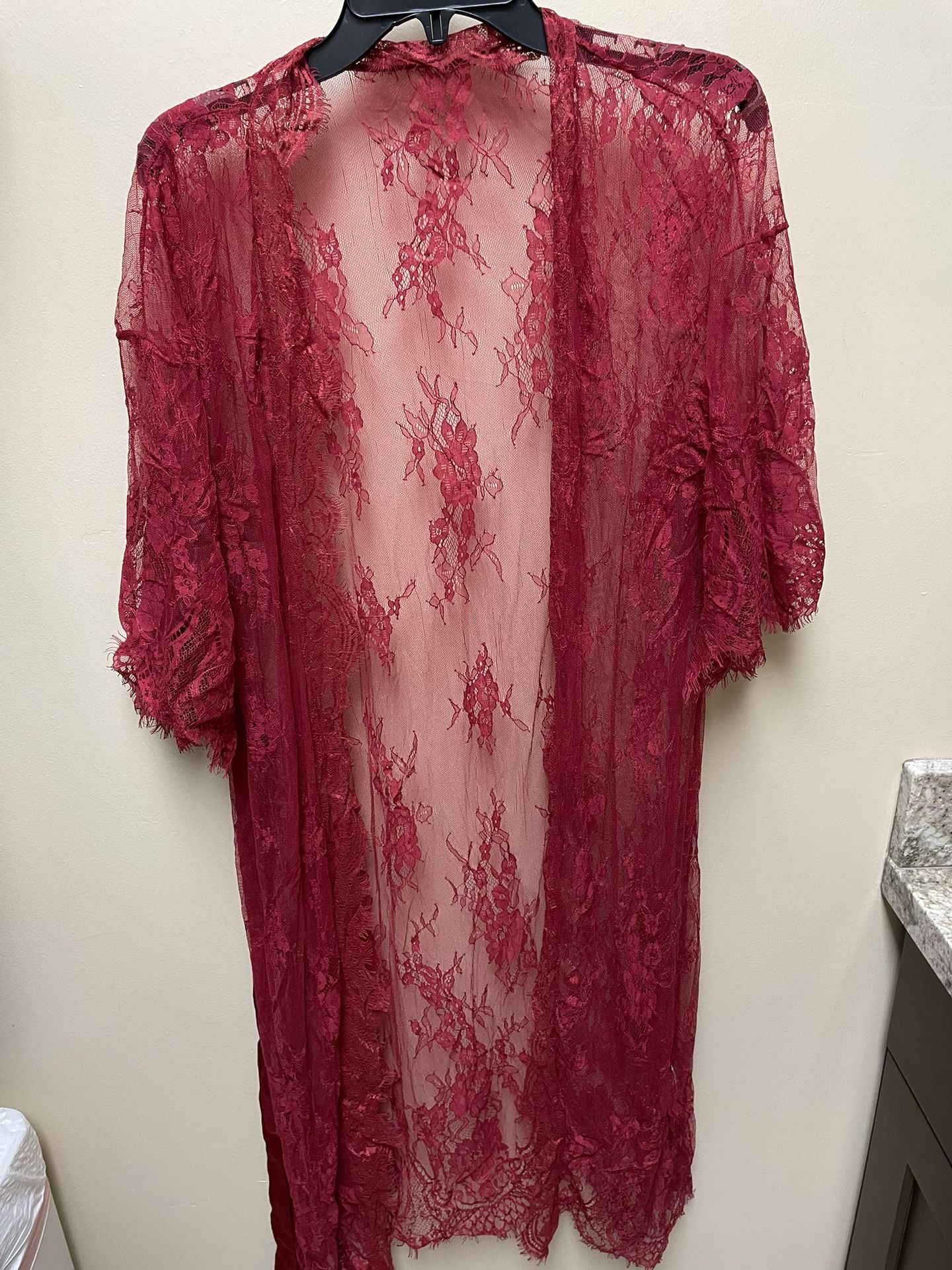 Red Lace Robe