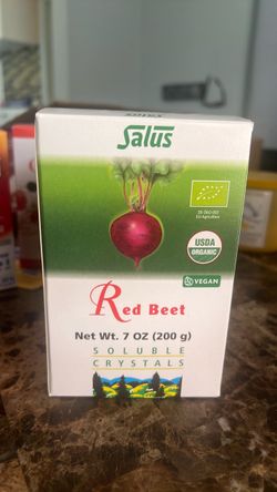 Salus Red Beet Crystals orgánicos – 7 oz (200 g)