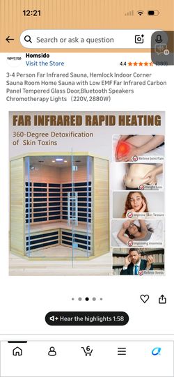 Sauna New with color and oxygen therapy