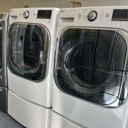 Front Load Lg Washer And Dryer Set 5.2 Cu Ft