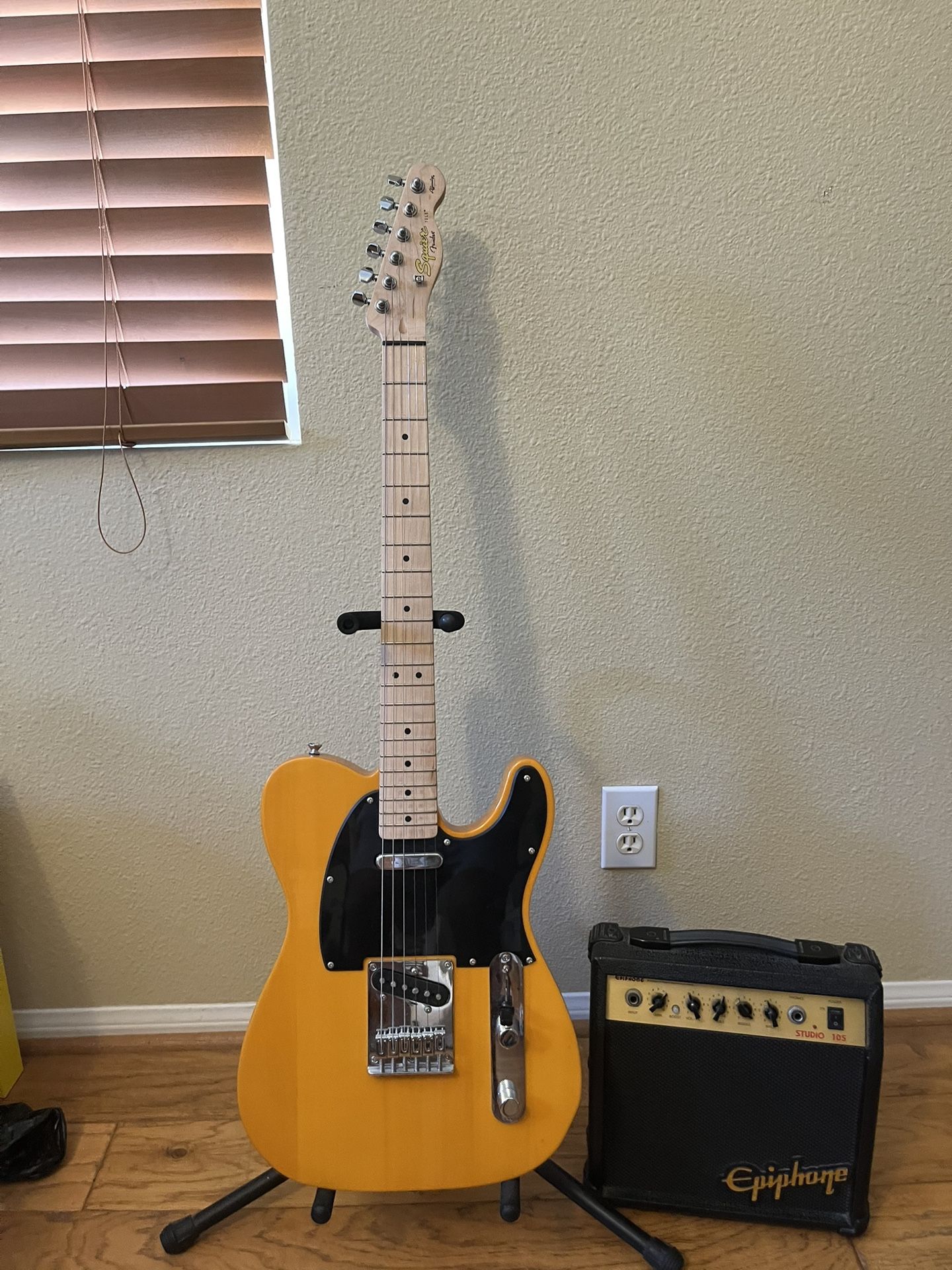 Squier Telecaster (Brand New) W/ Epiphone Studio 10S Guitar Amp