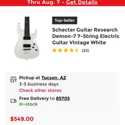 7 String Schecter Electric Guitar 