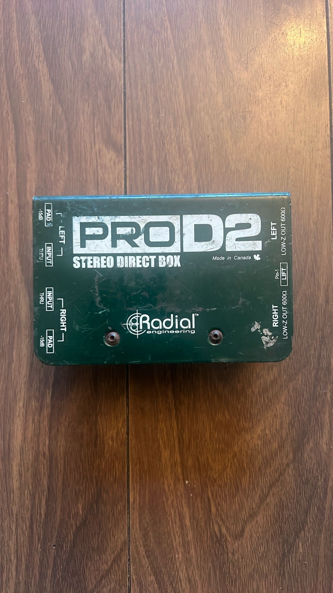 Radial ProD2 2-channel Passive Instrument Direct Box