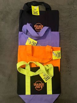 Trader Joe Halloween MINI canvas tote bag