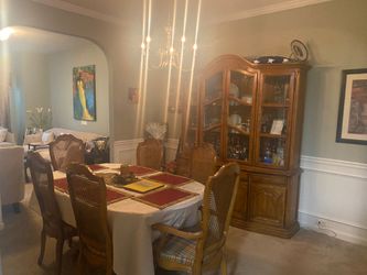 Antique Dinette Table / Hutch