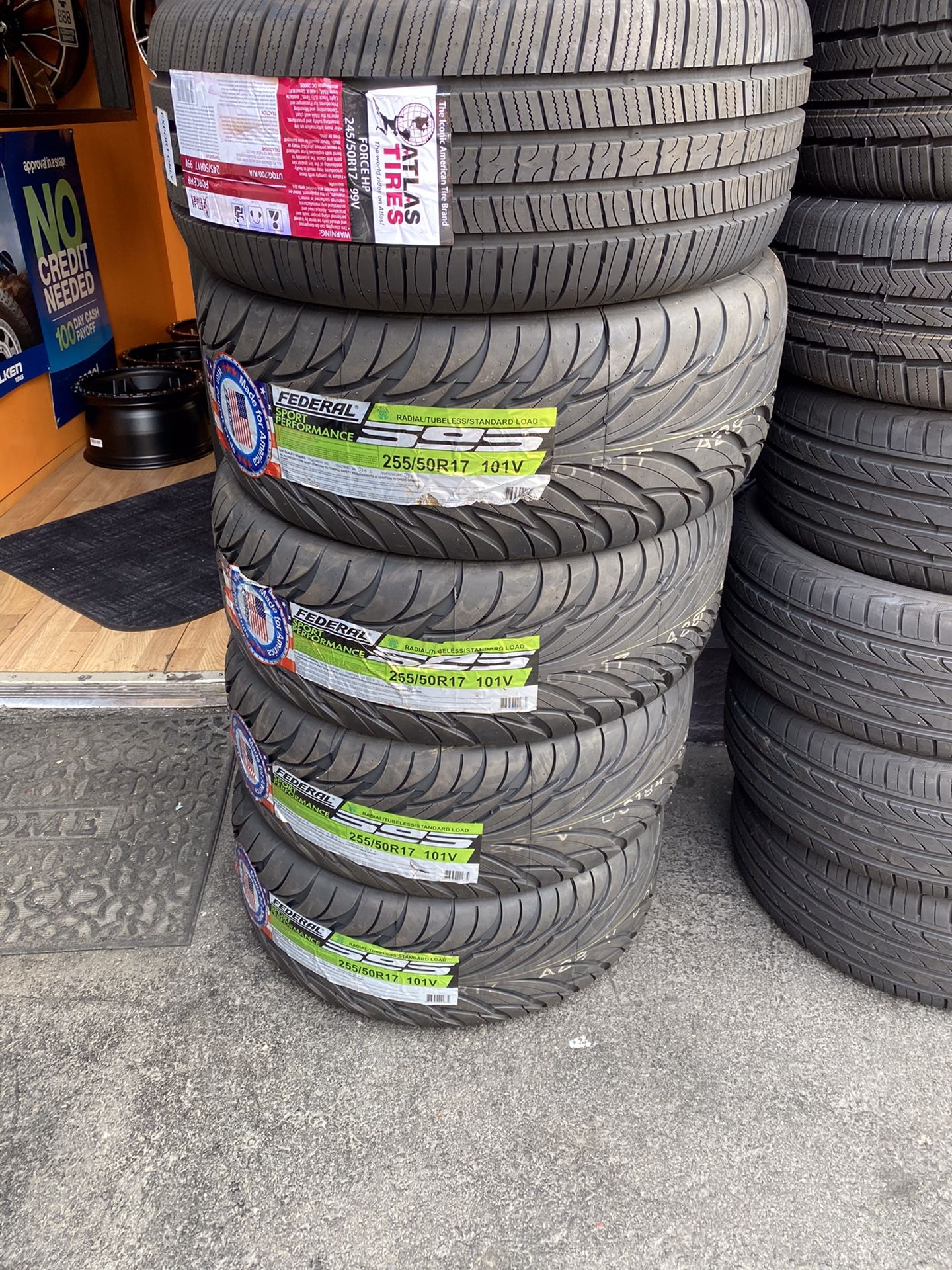 FEDERAL TIRES ON SALE WE DO FINANCE NO CREDIT NEEDED NO DOWN PAYMENT