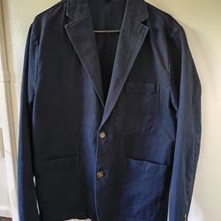 Men’s Navy Chino Suit Jacket – Size 38 (AX270) – $40