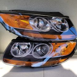 07-12 Hyundai Santa Fe Projector Headlights Luces Calaveras Micas Faros Focos Faroles Headlamps 
