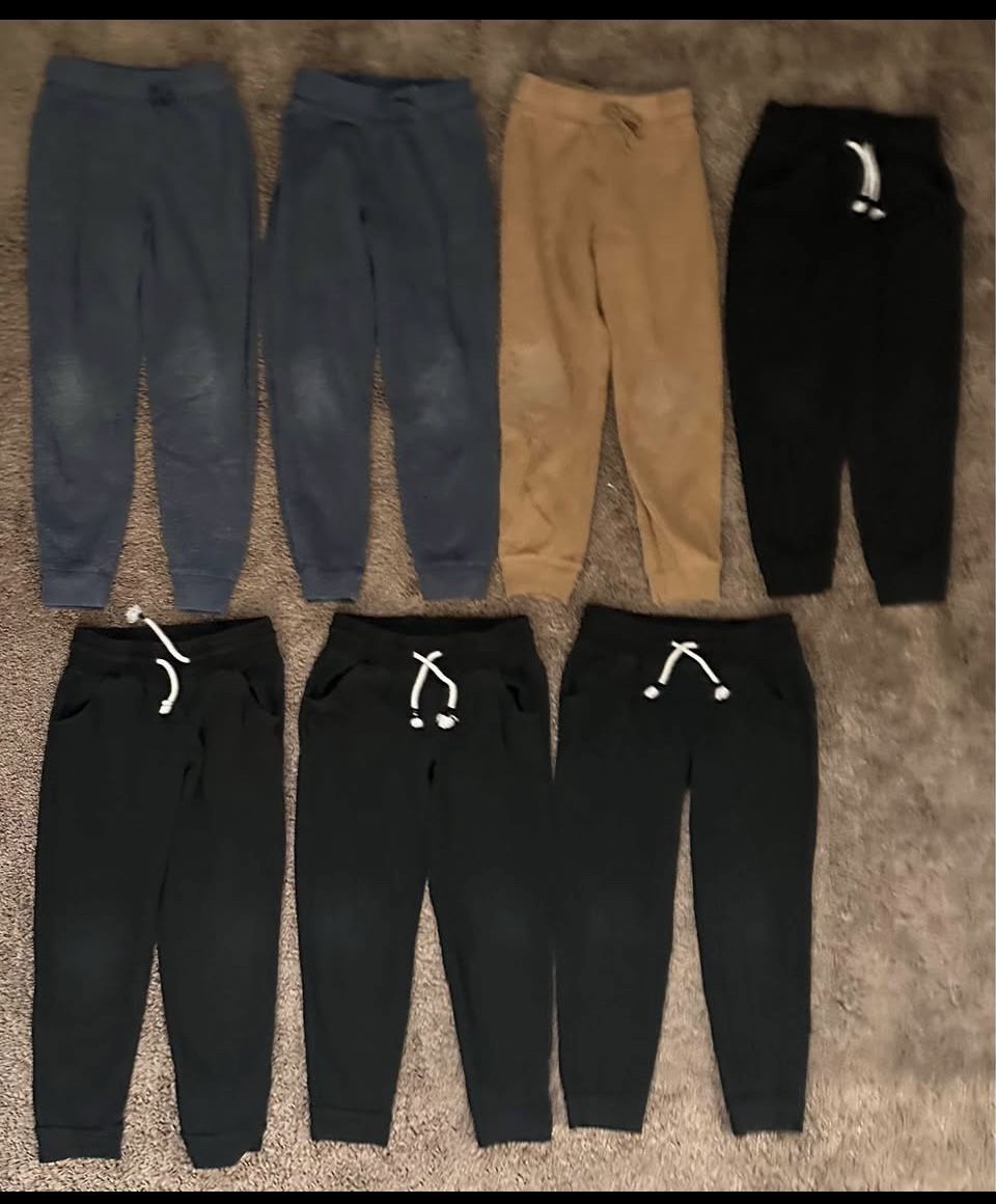 Boys Fleece Jogger Sweatpants Bundle Size 6/7