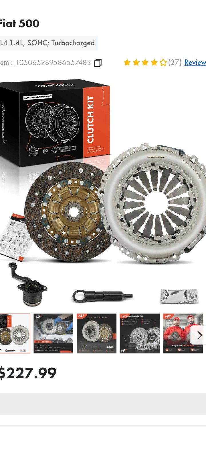 A Premium Clutch For A Fiat 500