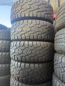4 used tires 33x12.50r17 RT 🤑free installation ‼️👌