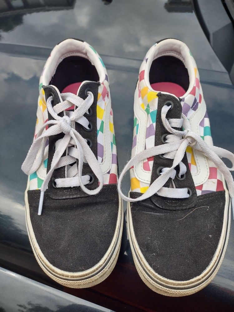 Vans Size 6 Skateboard Checkerboard Tennis Shoes
