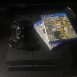 PS4 With Games And Controller 