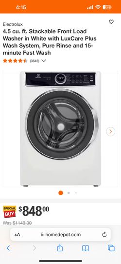 GE Gas Dryer And electrolux Washer