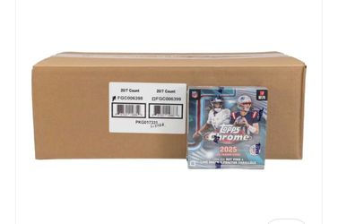 2025 topps chrome NFL mega box sealed case