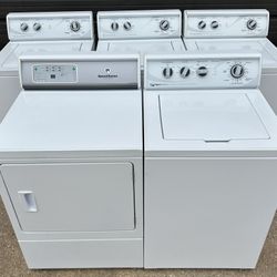 Speed Queen Commercial Heavy Duty (3) Washers (1) Electric Dryer 