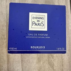 EVENING IN PARIS Eau de Parfum by Bourjois Women Spray 1.6 fl. oz. New in Box