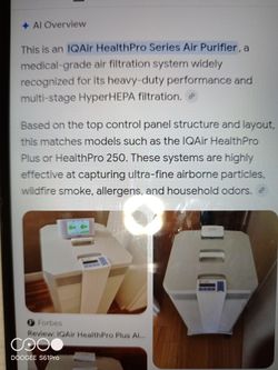 IQ air health pro series air purifier.