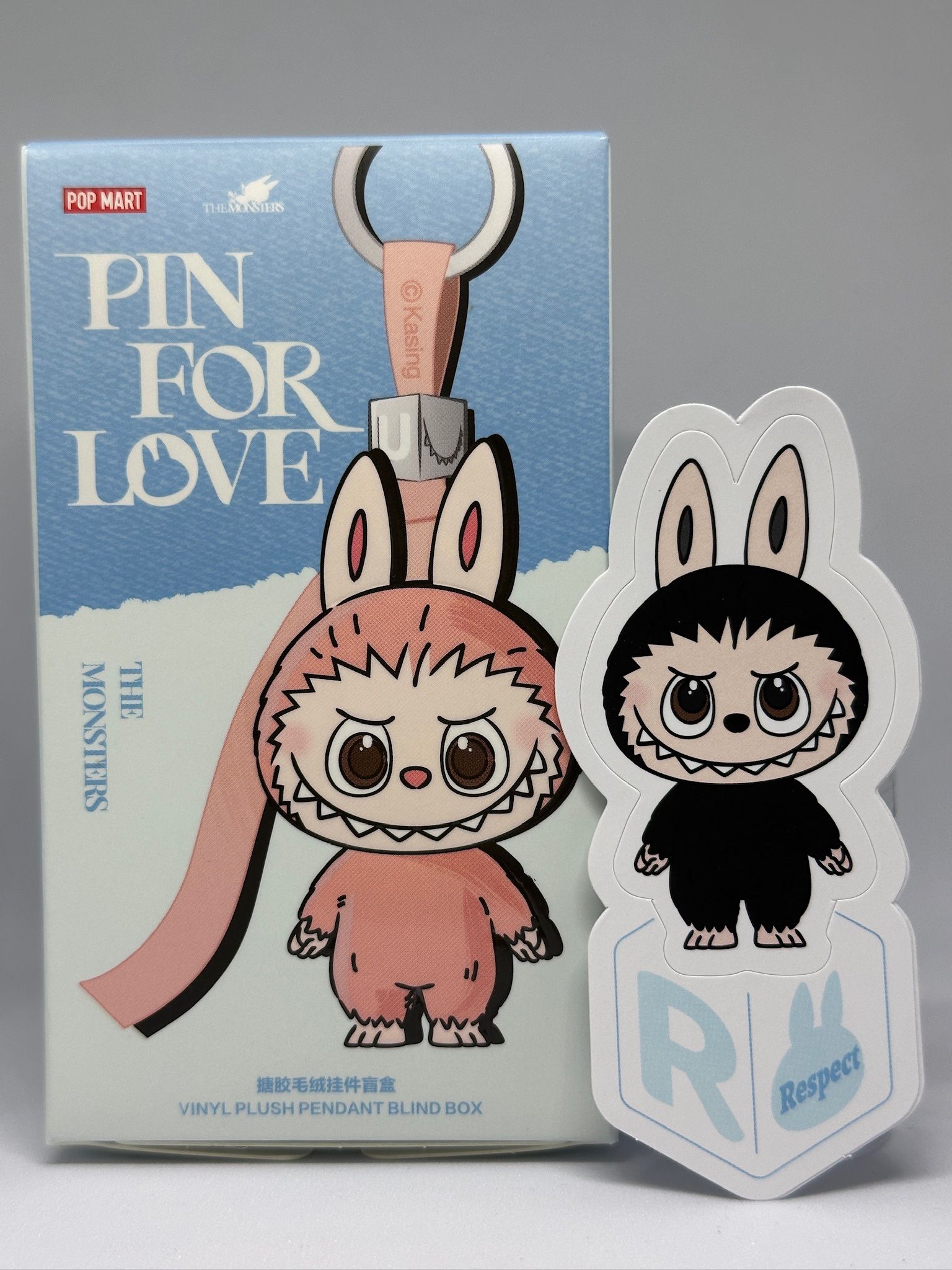 PIN FOR LOVE “R” Vinyl Plush Pendant Labubu 4.0