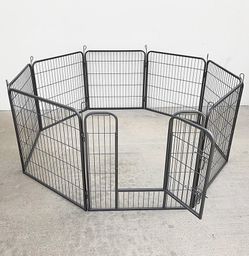 $100 (New in box) Heavy duty 32” tall x 32” wide x 8-panel pet playpen dog crate kennel exercise cage fence 