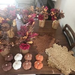BIN FULL OF FALL WEDDING TABLE DECOR