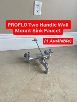 PROFLO Two Handle Wall Mount Sink Faucet (NEED GONE ASAP)