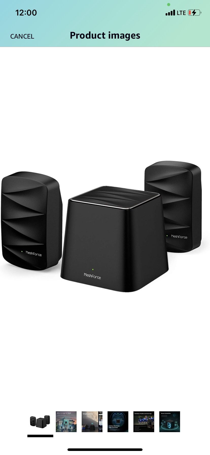 Meshforce M3 Mesh WiFi System, Up to 4,500 Sq.ft Coverage, AC1200 Gigabit Routers for Wireless Internet, Mesh WiFi Router Replacement, App Control, Gu