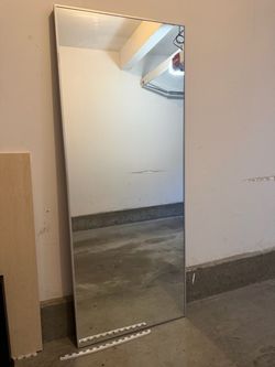 Ikea hovet Large Full-Length Mirror with Silver Frame