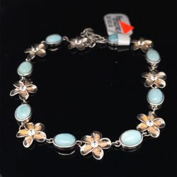 925 Silver 9” Anklet Bracelet 12.20g 166658/5