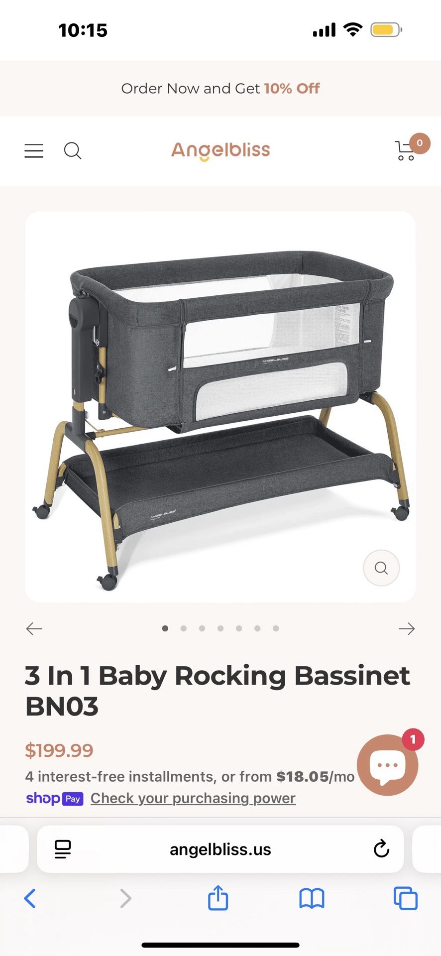 3in1 Baby Rocking Bassinet