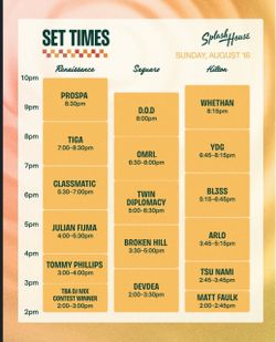 Splash house weekend 2 Sunday ticket